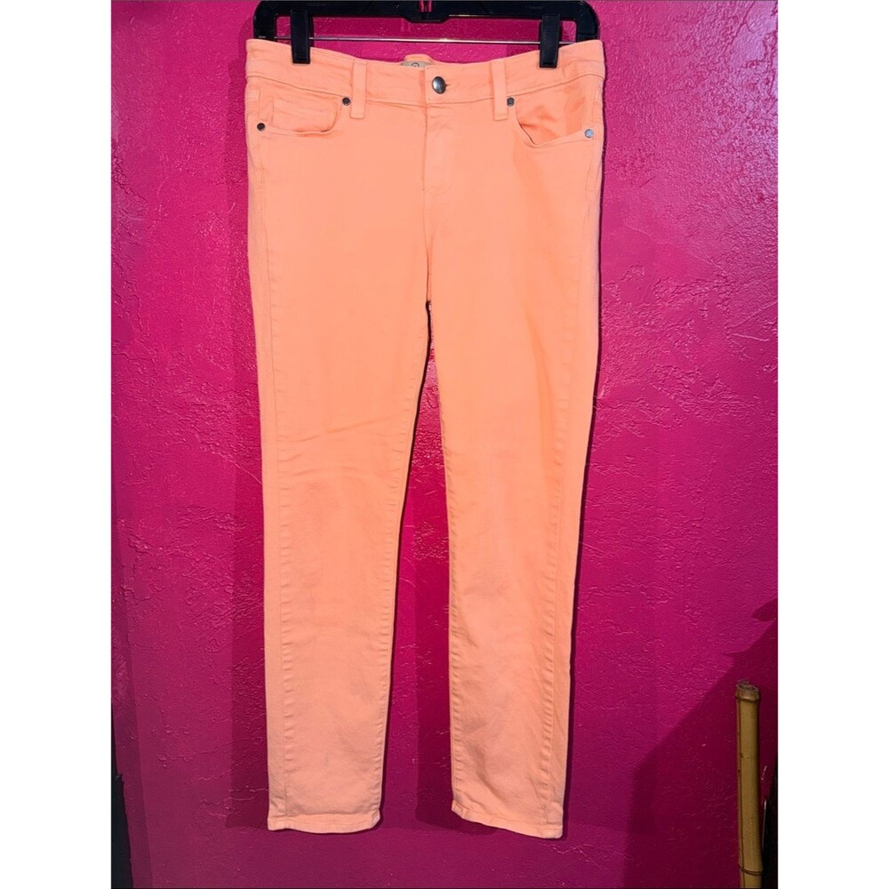 PAIGE Peach ”citrus’ peg Skinny Jeans. Sz 29.